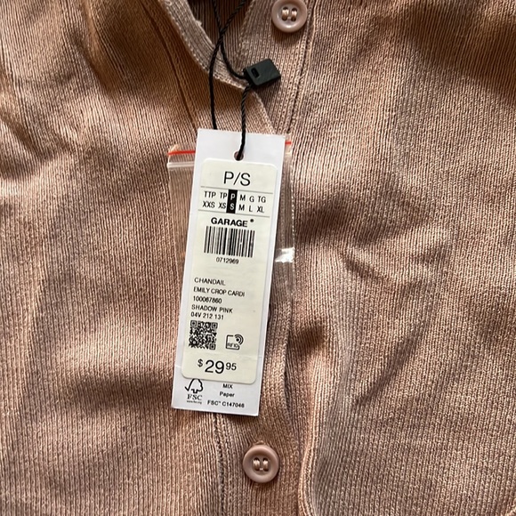 dusty pink long sleeve garage top - Picture 2 of 3